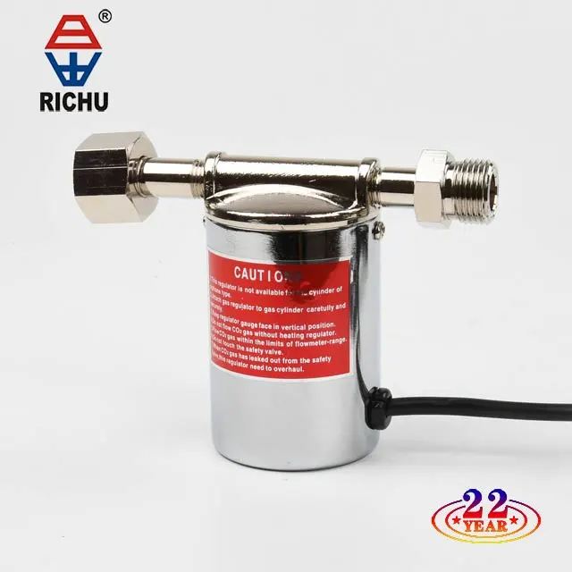 RICHU Professional manufacture co2 gas regulator with heat