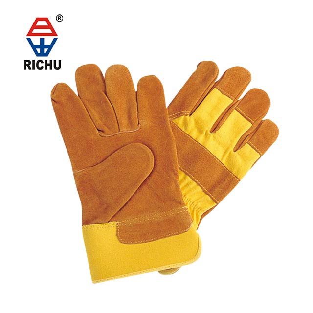 10.5 inch cowhide leather welding work gloves