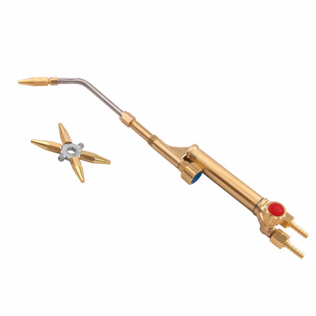 Japanese Type High Quality Full Brass Gas Welding Torch With 5 Welding Nozzles
