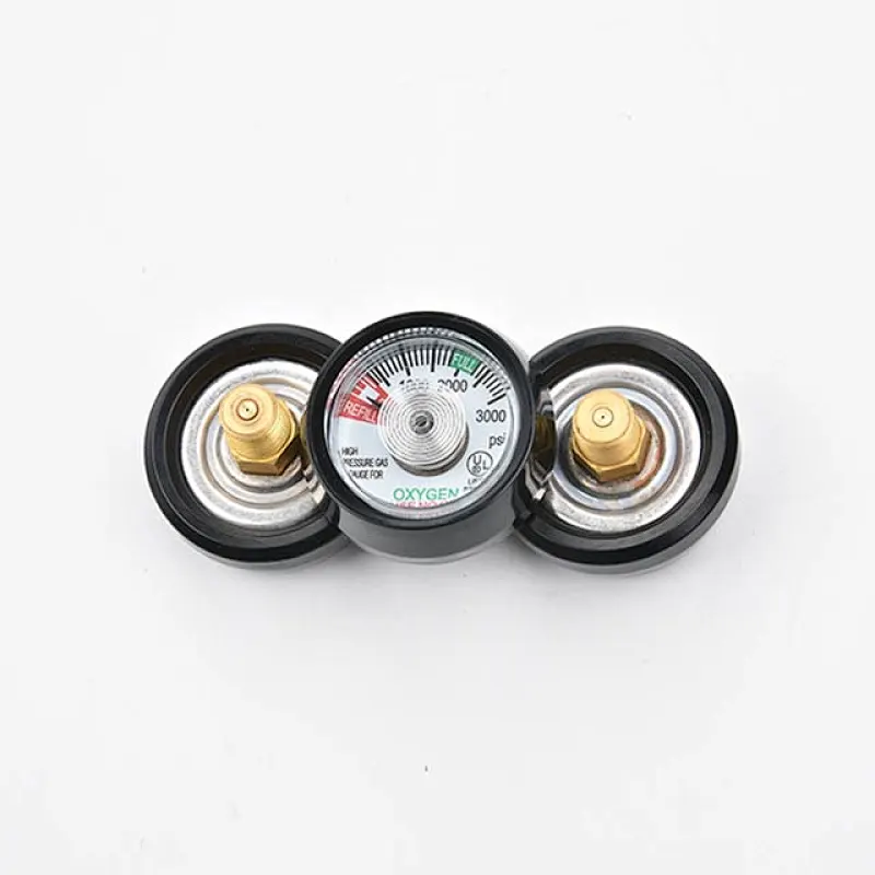 UL Listed 1.5 Inch High Pressure Gas Gauge For Oxygen