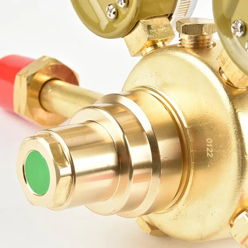Professional Double Stage Acetylene Regulator With 2 Gauges