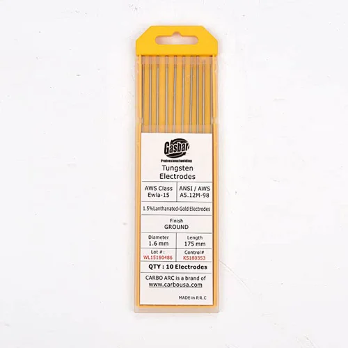 Length 175mm TIG Tungsten Electrode WL20 2.0mm Rods For Welding