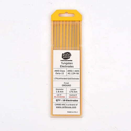 Length 175mm TIG Tungsten Electrode WL20 2.0mm Rods For Welding