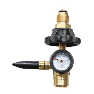 Full Brass Balloon Inflator Helium Pressure Regulator With Hand Wheel