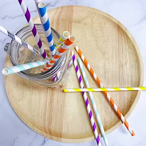 Eco-friendly Recyclable Biodegradable Paper Drinking Straw