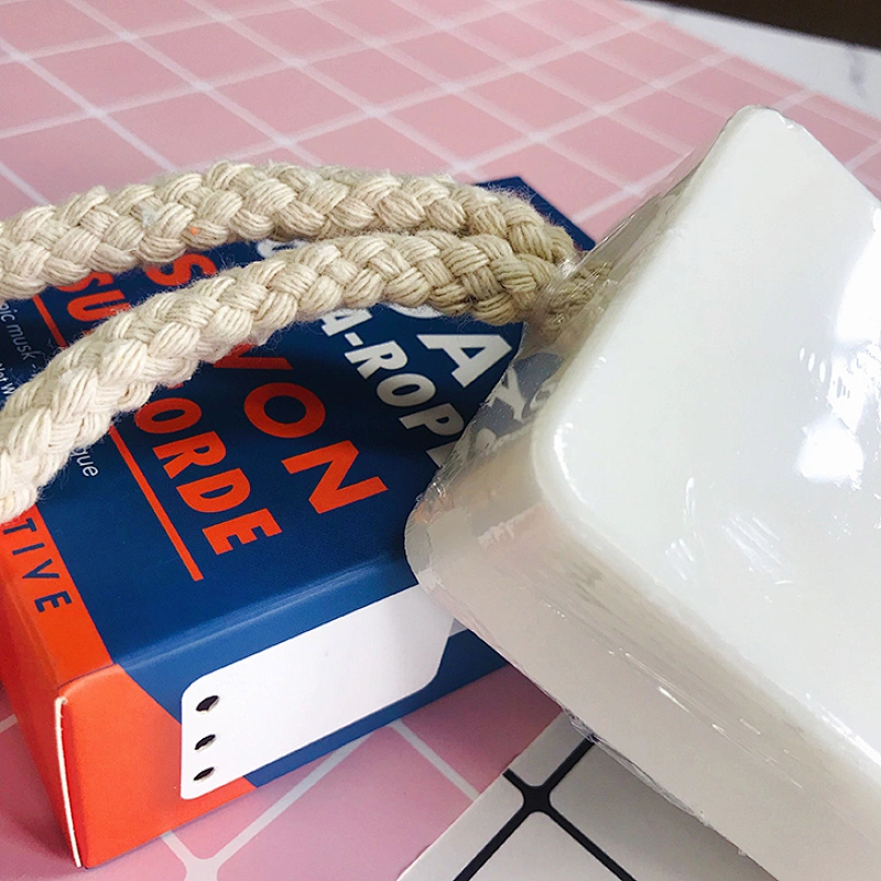 Custom 300g White Bath Soap Hand Soap Gift Soap on A Rope