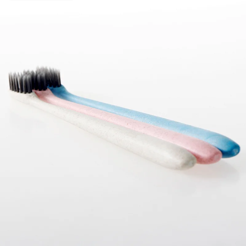 Eco-friendly Biodegradable Natural Soft Bristle Wheat Straw Toothbrush