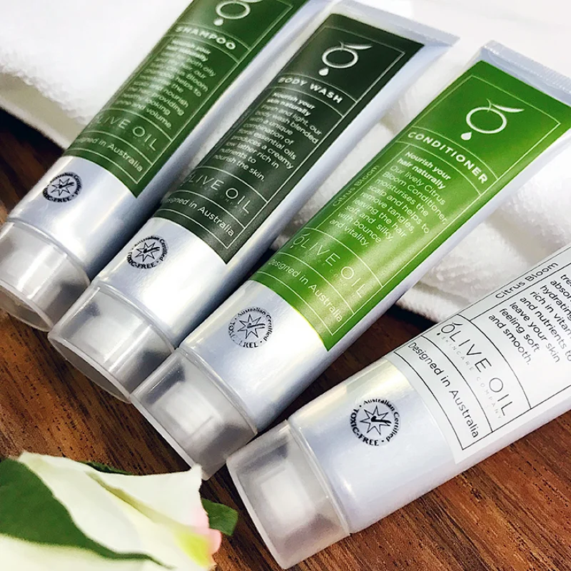 Portable Travel Hotel Shampoo Conditioner Body Wash Body Lotion Toiletries Kit in Tubes
