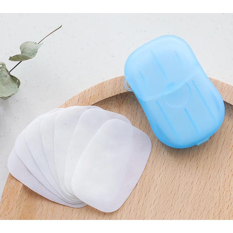 Portable Travel Cleaning Soap Flakes Hand Washing Paper Soap Sheets