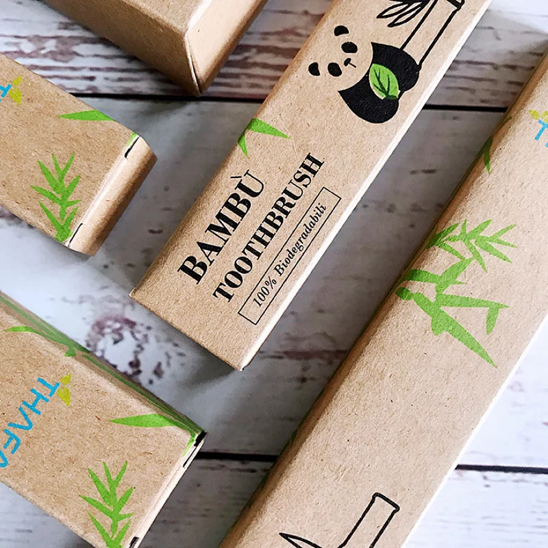 Biodegradable Recyclable Natural Organic Bamboo Soft Toothbrush
