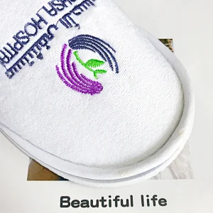 Hotel Disposable Slippers Home Guest Room Spa Velour Soft Slippers