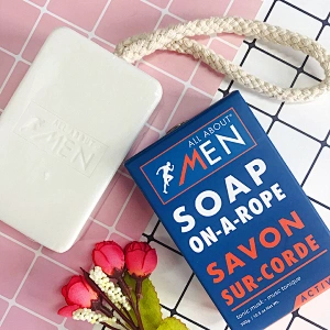 Custom 300g White Bath Soap Hand Soap Gift Soap on A Rope
