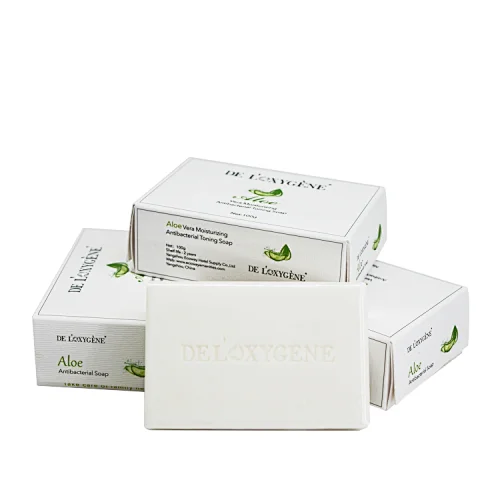 100g Aloe Moisturizing Sterilizing Body Hand Bath Soap Beauty Bar Soap White Toilet Soap