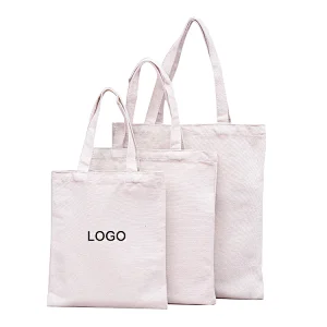 Reusable Canvas Tote Shopping Bags for DIY Promotion Gift Giveaway