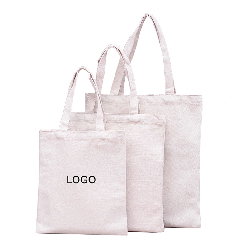 Reusable Canvas Tote Shopping Bags for DIY Promotion Gift Giveaway