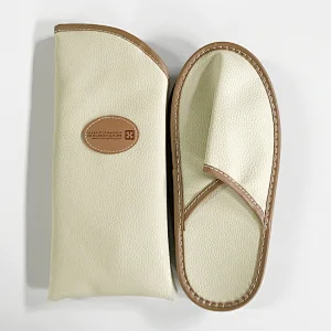 Portable Waterproof Luxury Hotel Airline Travel PU Slippers