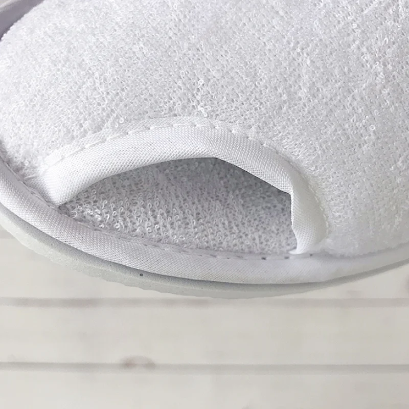 Hotel Home Spa Guest Use Disposable Terry Towel Slippers