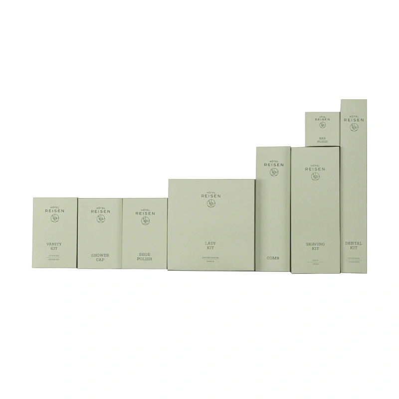 Color Paper Box Package Luxury Guest Room Hotel Toiletries Amenity Kits