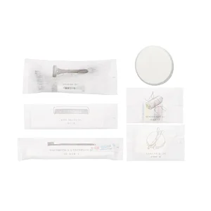 Non Woven Pouch Package Hotel Accessories Guest Room Toiletries Eco-friendly Amenities Kit