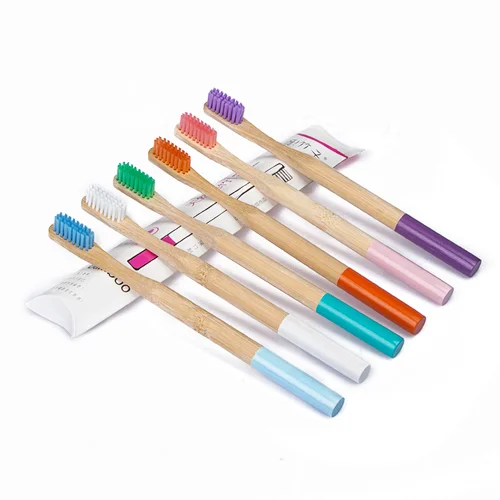 Wholesale Biodegradable Recyclable Natural Soft Bristles Bamboo Toothbrush