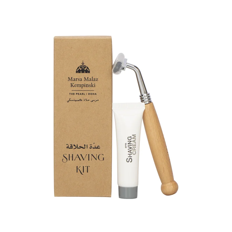 Biodegradable Guest Room Amenity Kit Hotel Amenities in Kraft Paper Box
