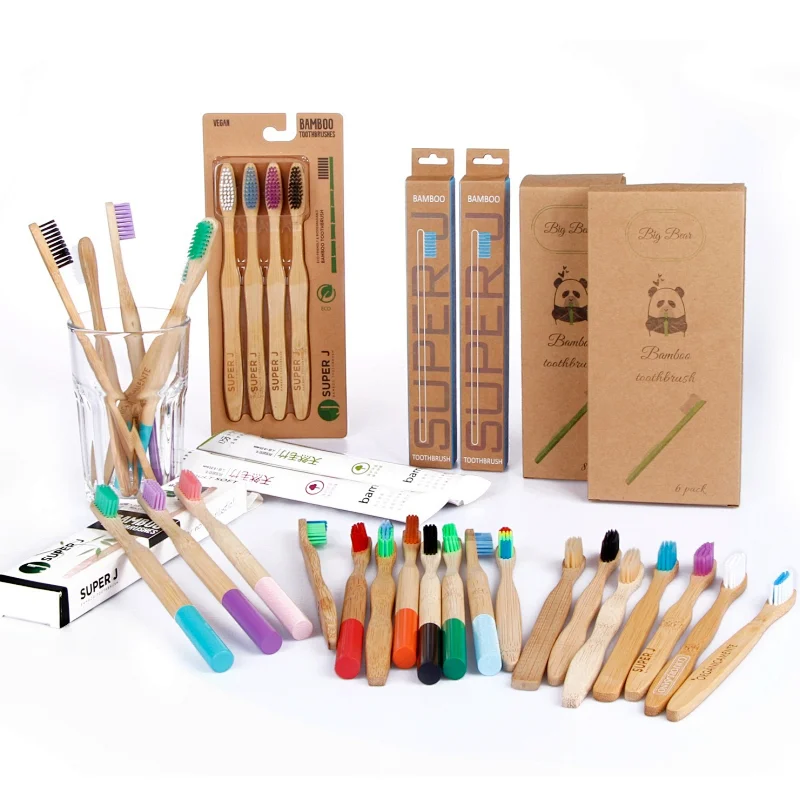 Biodegradable Eco-Friendly Soft Bristles Natural Bamboo Toothbrush