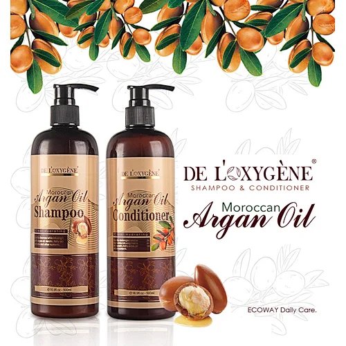 500ml Argan Oil Nourishing Hair Shampoo and Conditioner Set