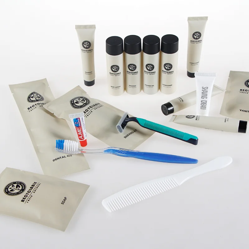 Biodegradable Stone Paper Packaging Hotel Amenities