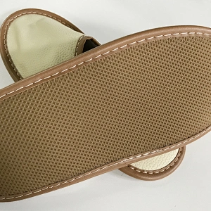 Portable Waterproof Luxury Hotel Airline Travel PU Slippers