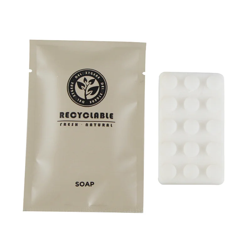 Stone Paper Packaging Travel Bar Hotel Use Square Soap