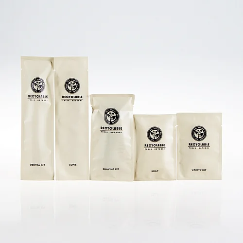 Biodegradable Stone Paper Packaging Hotel Amenities