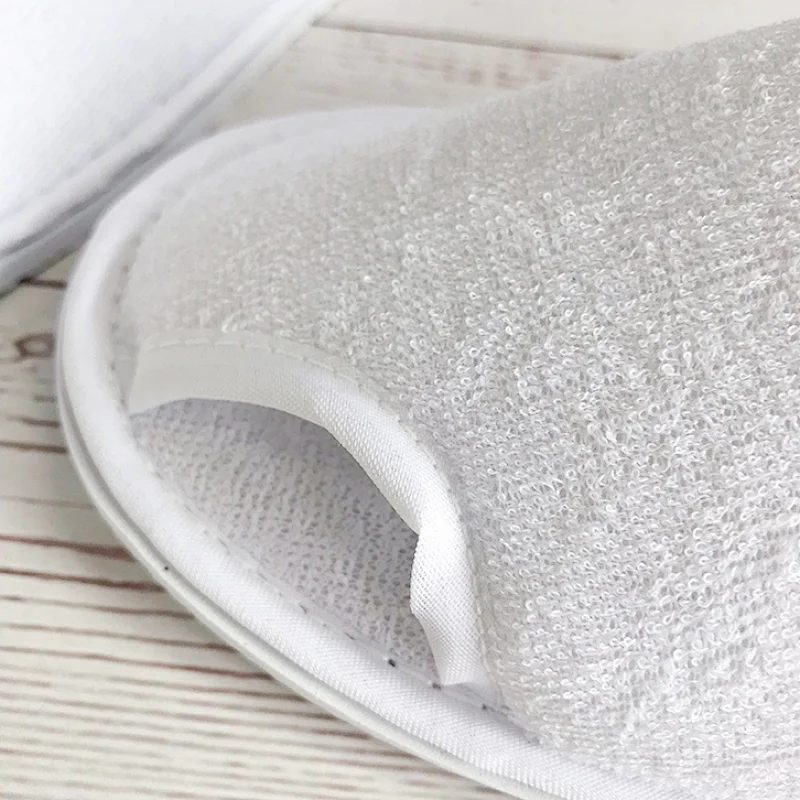 Hotel Home Spa Guest Use Disposable Terry Towel Slippers