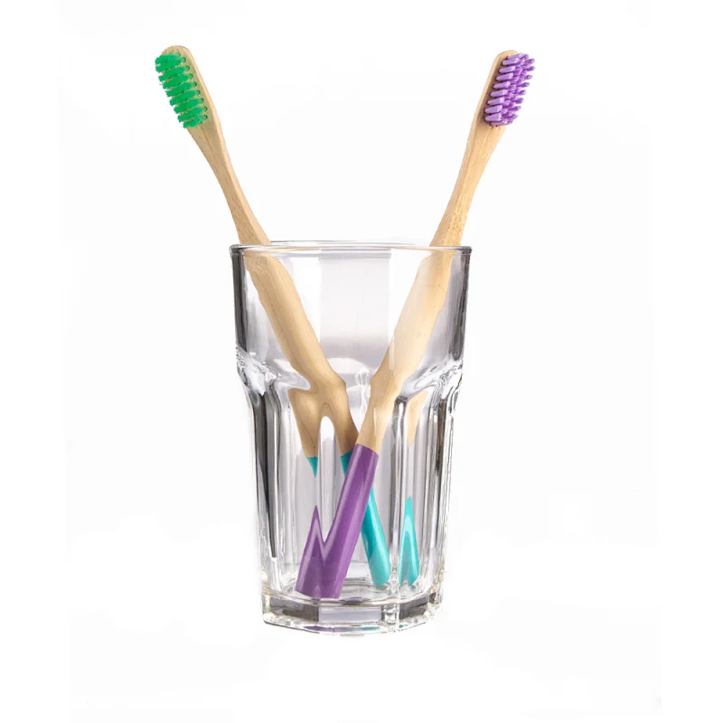 Wholesale Biodegradable Recyclable Natural Soft Bristles Bamboo Toothbrush