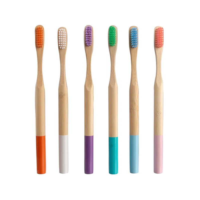 Wholesale Biodegradable Recyclable Natural Soft Bristles Bamboo Toothbrush