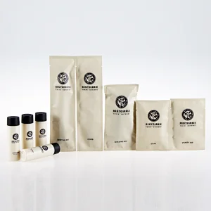 Biodegradable Stone Paper Packaging Hotel Amenities