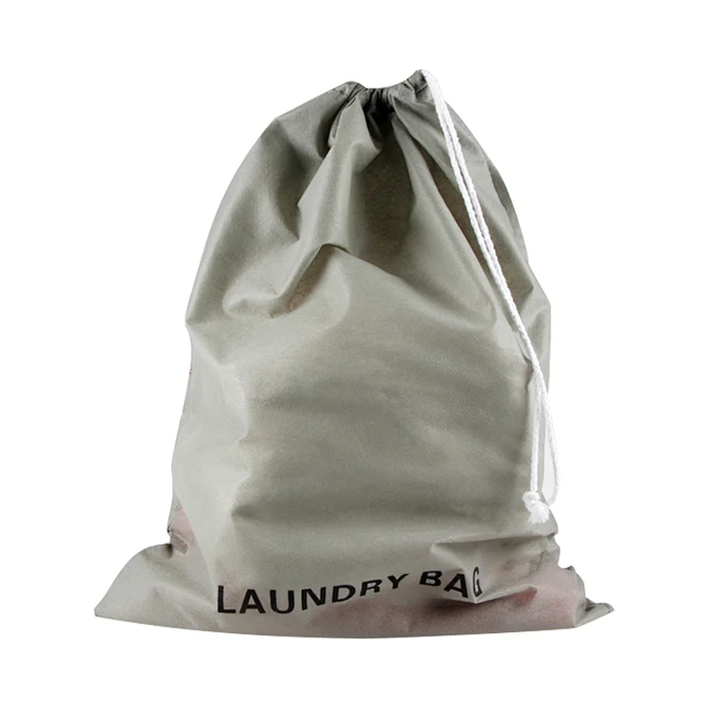 Laundromat Household Storage Drawstring Closure Non Woven Laundry Bag