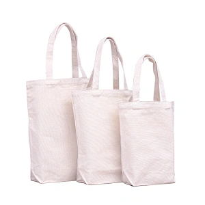 Reusable Canvas Tote Shopping Bags for DIY Promotion Gift Giveaway