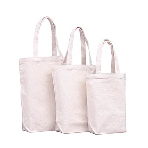 Reusable Canvas Tote Shopping Bags for DIY Promotion Gift Giveaway