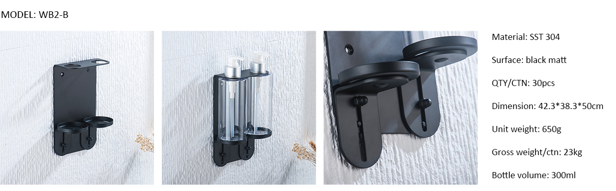 Shampoo Conditioner Body Wash lotion Liquid Soap Bottles Stainless Steel  Holder Wall Mounted Dispenser Bracket from China Manufacturer - Yangzhou  Ecoway Hotel Supply Co., Ltd.