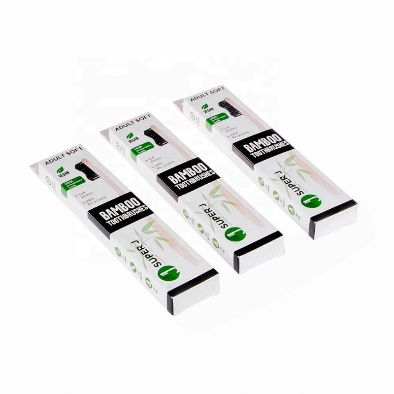 Biodegradable Soft Bristle Bamboo Toothbrush Set Wholesale