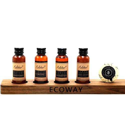 Luxury Hotel Soaps and Shampoos Bottles