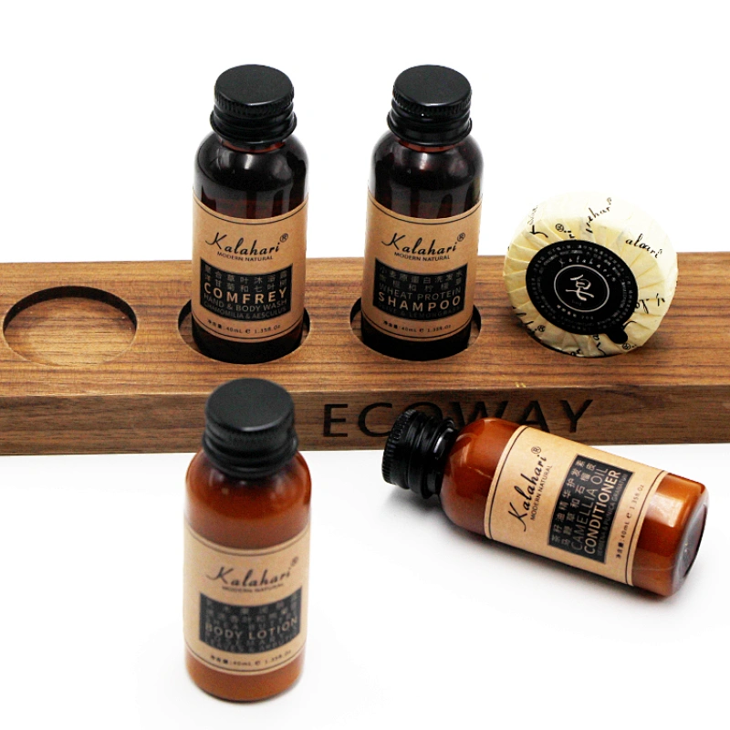 Luxury Hotel Soaps and Shampoos Bottles