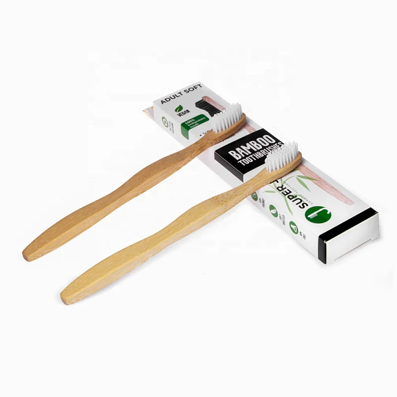 Biodegradable Soft Bristle Bamboo Toothbrush Set Wholesale