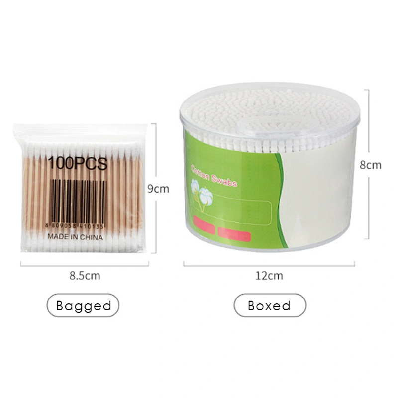 Recyclable Double Head Cotton Swabs White Cotton Buds Wholesale