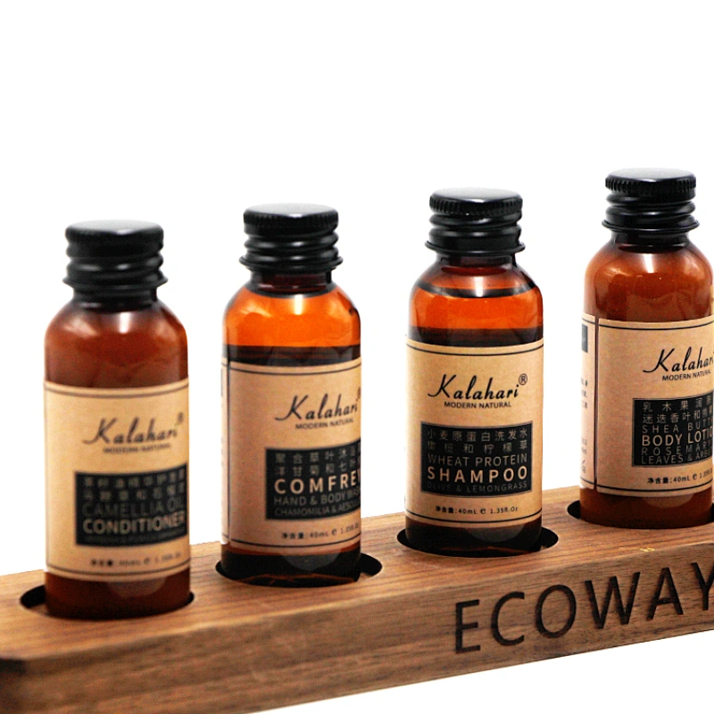 Luxury Hotel Soaps and Shampoos Bottles