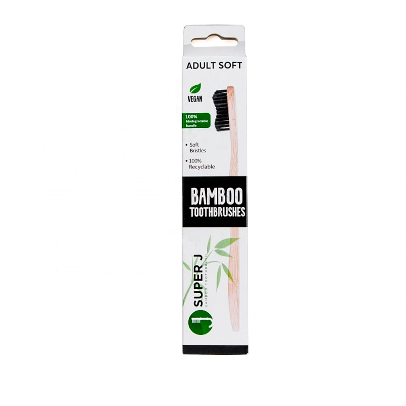 Biodegradable Soft Bristle Bamboo Toothbrush Set Wholesale