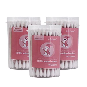 Small Canned Cotton Swabs Eco-friendly White Cotton Buds