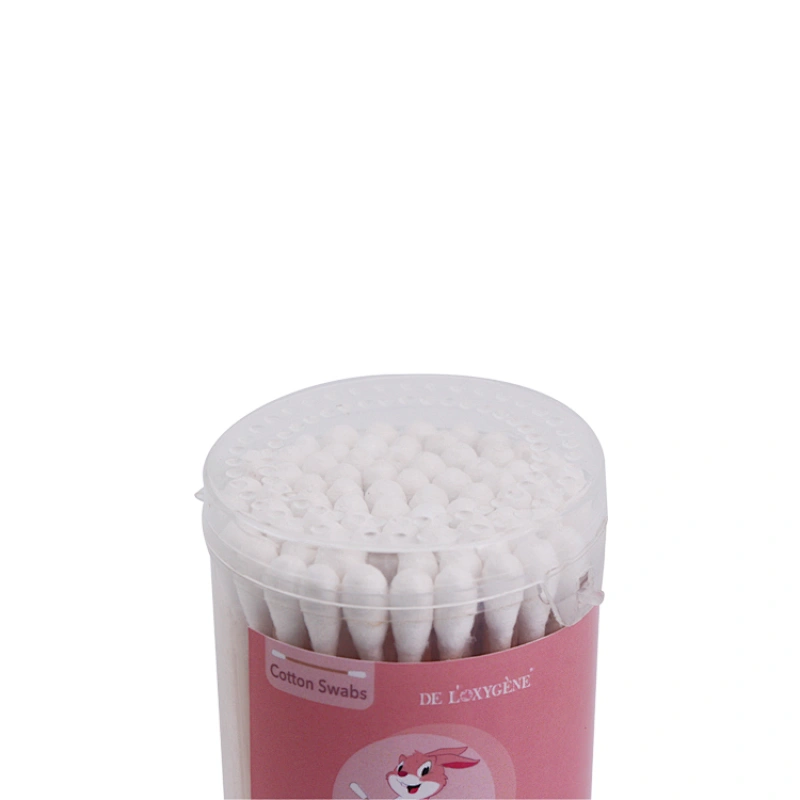 Small Canned Cotton Swabs Eco-friendly White Cotton Buds