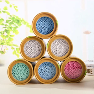 Spiral Double-ended Cotton Swab Cotton Buds in Paper Can