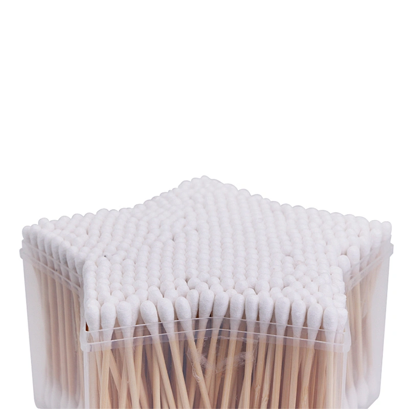 Environmentally Friendly Cotton Buds Cotton Tips with Wooden Sticks